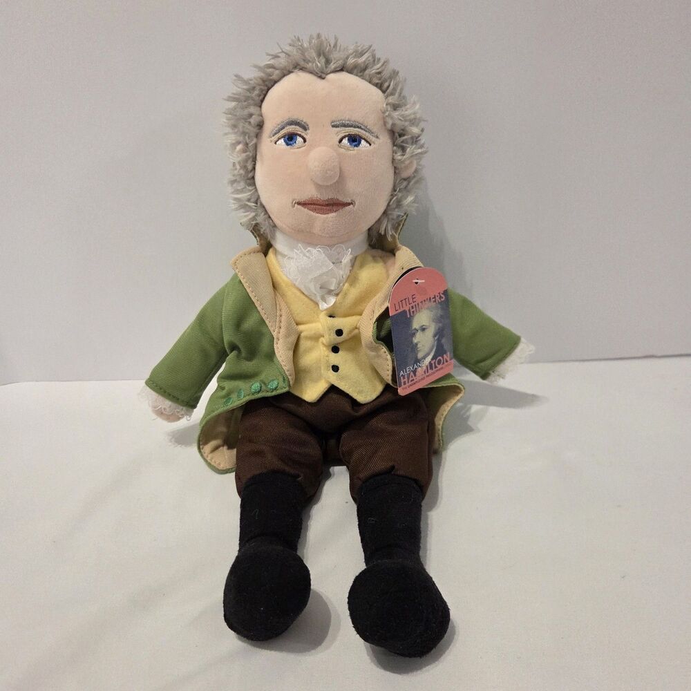 NWT Alexander Hamilton Doll 13" Soft Stuffed Plush Little Thinkers Philosopher